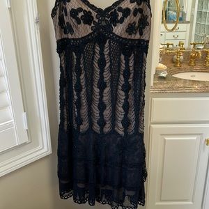 Black beaded cocktail dress size 6